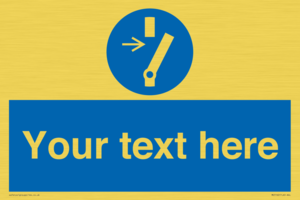 Custom Disconnect Sign